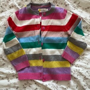 Colorful Striped Kids Cardigan